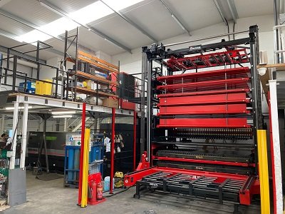 LGM Engineering fibre laser cutting machine with automated loading system in Surrey