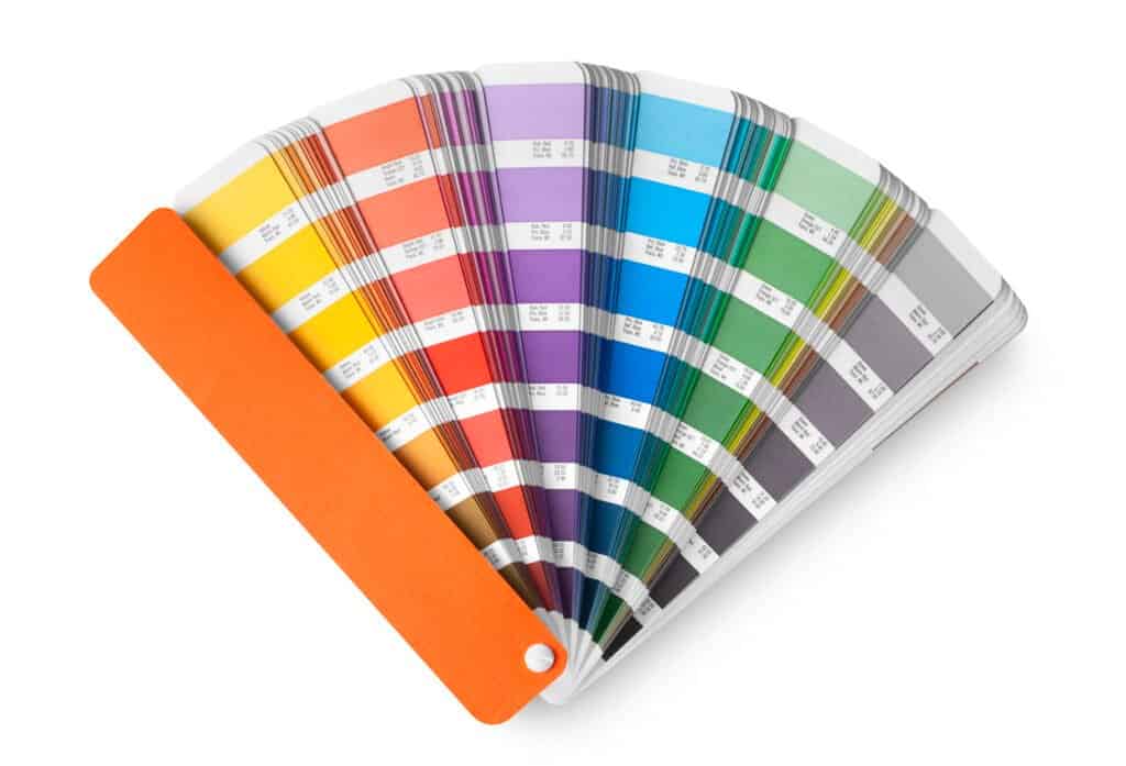 RAL colour swatch used for powder coating finishes